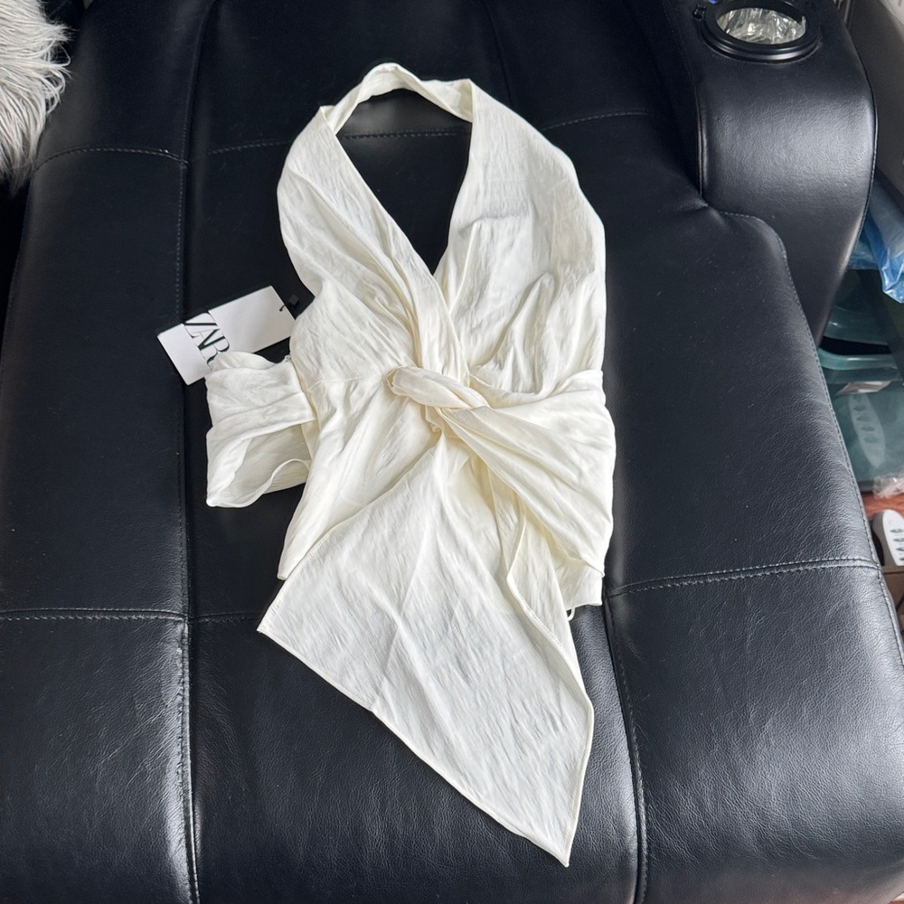 Zara cream  Halter Top NWT